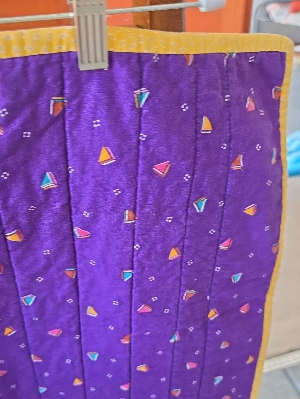 Kids Colorful Patchwork Quilt Blanket w/Sock Monkey & Banana Motif 🐒🍌♥️